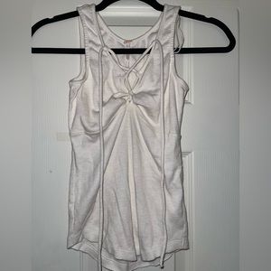 Free People Ribbed Lace up Tank top